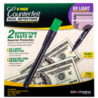 Dual Test Counterfeit UV Light Detection Pens