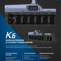 K6 Sorter (4+2 Pockets) Expandable to 12 Pockets