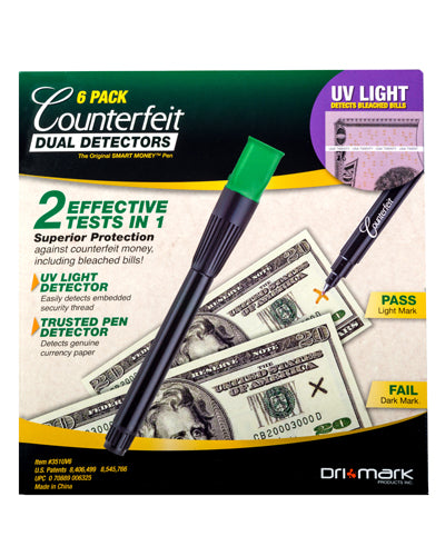 Dual Test Counterfeit UV Light Detection Pens