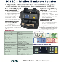 TC-810 – Friction Banknote Counter