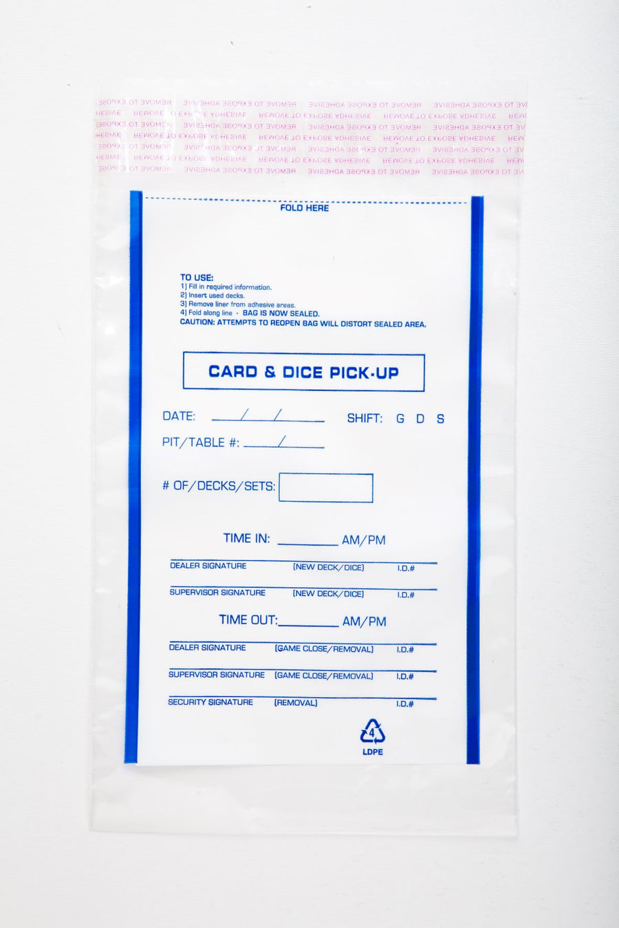 TDN Card & Dice Bag 10" x 14" Case of 1000